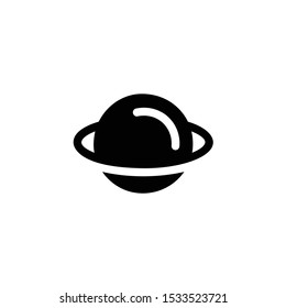 Planet Icon , Saturn Logo, Space Symbol .