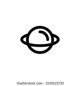 Planet Icon , Saturn Logo, Space Symbol .
