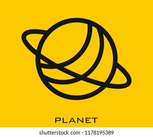 Planet icon signs