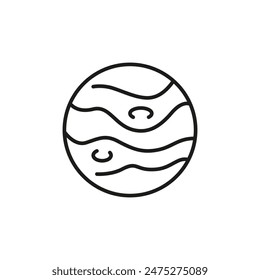Planet icon. Simple planet icon for social media, app, and web design. Vector illustration.