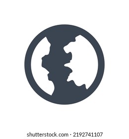 Planet icon (Simple vector illustration)