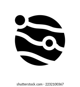 Planet icon (Simple vector illustration)