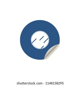 planet icon in sticker style. One of space collection icon can be used for UI/UX