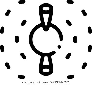 planet icon. Thin Linear Style Design Isolated On White Background