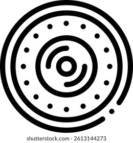 planet icon. Thin Linear Style Design Isolated On White Background