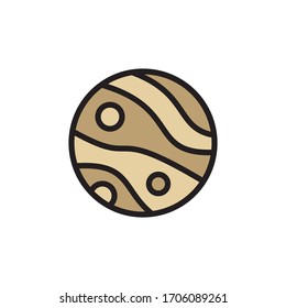 Planet Icon In Trendy  Design Vector Eps 10