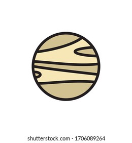 Planet Icon In Trendy  Design Vector Eps 10