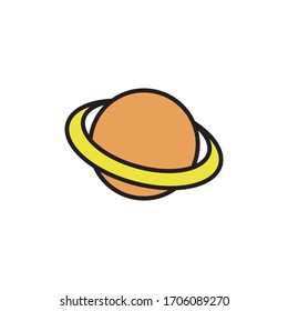 Planet Icon In Trendy  Design Vector Eps 10