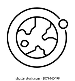 planet icon vector