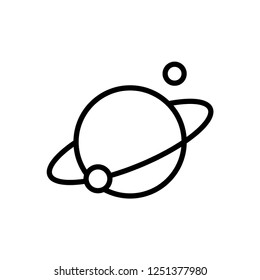 Planet icon vector