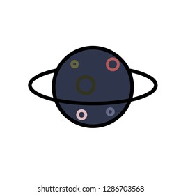 planet icon vector