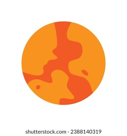 Vector de icono Planeta. signo de ilustración astronómica. símbolo de espacio. logotipo científico.