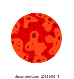Vector de icono Planeta. signo de ilustración astronómica. símbolo de espacio. logotipo científico.