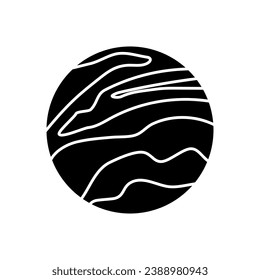 Planet icon vector. astronomy illustration sign. space symbol. science logo.