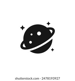 Planet icon vector. EPS 10 editable vector