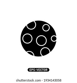 Plantilla de logotipo de ilustraciones vectoriales de iconos planetarios para muchos fines. Aislado sobre fondo blanco.