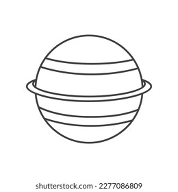 planet icon vector illustration white background