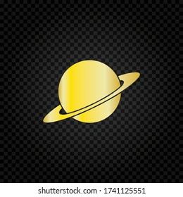Planet icon vector illustration.Saturn planet symbol.