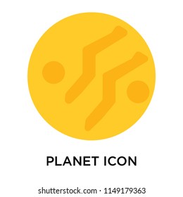 Planet icon vector isolated on white background for your web and mobile app design, Planet logo concept