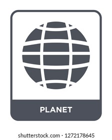 planet icon vector on white background, planet trendy filled icons from Astronomy collection, planet simple element illustration