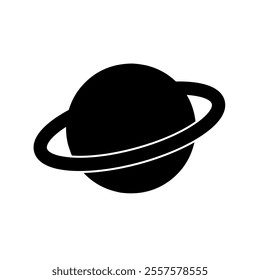 planet icon vector on white background