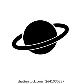 planet icon vector on white background