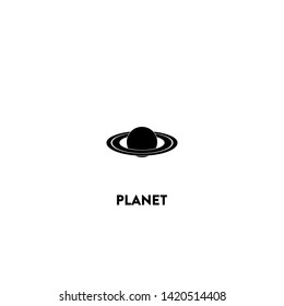 planet icon vector. planet sign on white background. planet icon for web and app