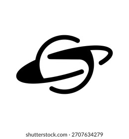Ilustração de design de símbolo de vetor de ícone de planeta