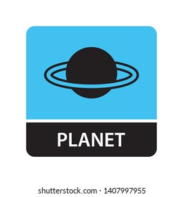 Planet icon for web and mobile