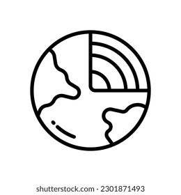 planet icon for your website design, logo, app, UI.