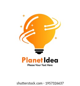 Planet idea logo template illustration
