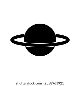 Planet illustrated on white background