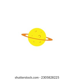 Planet, illustration geometric symbol simple logo vector