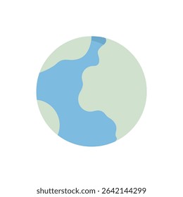 planet illustration, planet icon, full color
