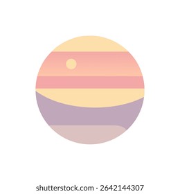 planet illustration, planet icon, full color