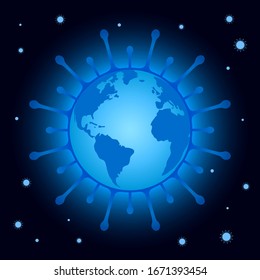 El planeta dentro del virus. Difusión mundial del virus.