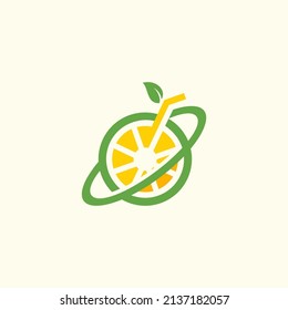 Planet and Juice element logo for your company and it can also be reproduced in any single flat color.