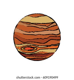 planet jupiter astronomy universe icon