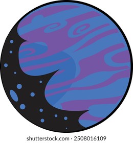 Planet Jupiter Like Purple Illustration