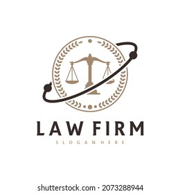 Planet Justice logo vector template, Creative Law Firm logo design concepts
