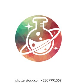 Planet Lab Logo Design Illustration vector planet lab logo