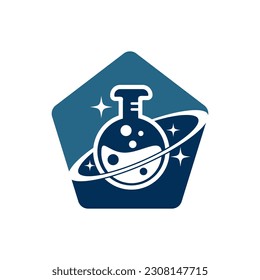 Planet Lab Logo Design Illustration vector planet lab logo