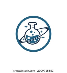 Planet Lab Logo Design Illustration vector planet lab logo