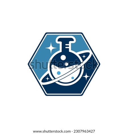 Planet Lab Logo Design Illustration vector planet lab logo