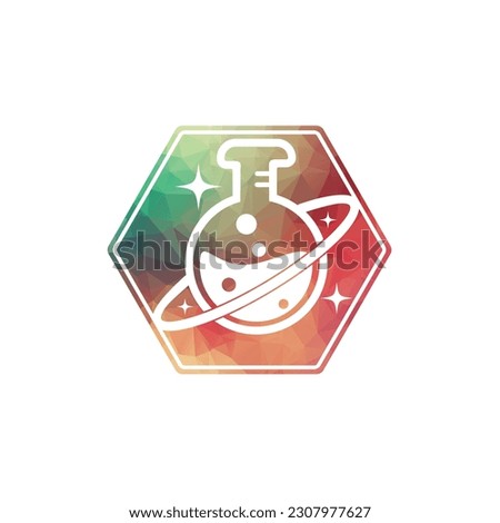 Planet Lab Logo Design Illustration vector planet lab logo