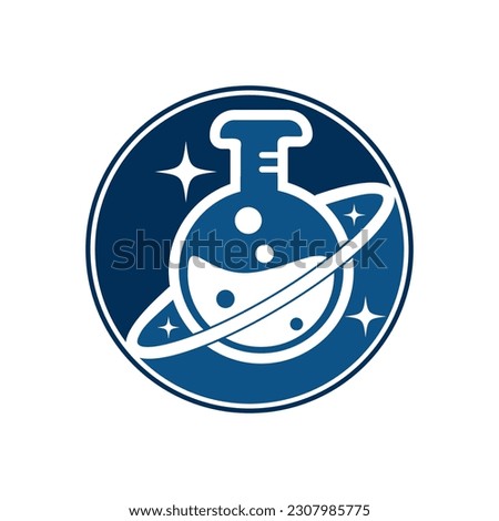 Planet Lab Logo Design Illustration vector planet lab logo