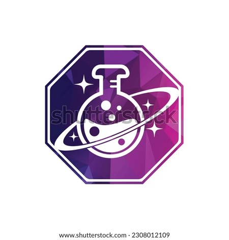 Planet Lab Logo Design Illustration vector planet lab logo