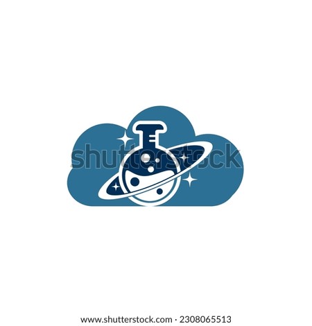Planet Lab Logo Design Illustration vector planet lab logo