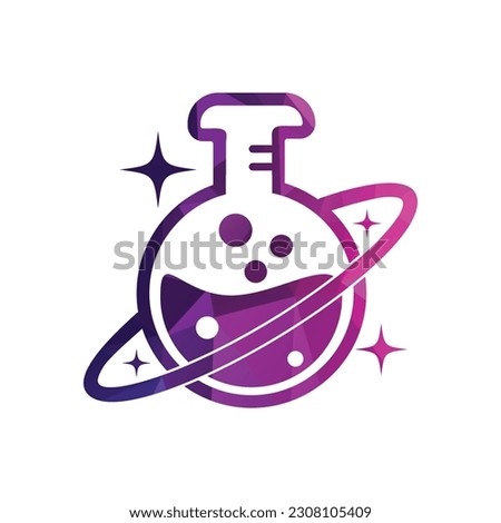 Planet Lab Logo Design Illustration vector planet lab logo