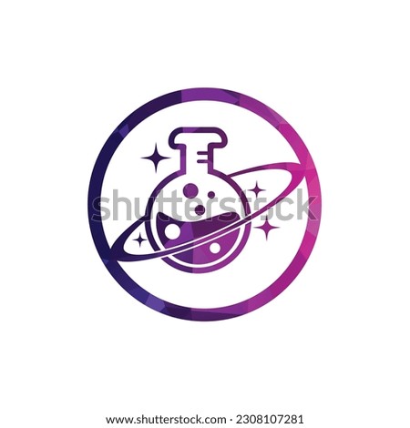 Planet Lab Logo Design Illustration vector planet lab logo